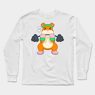 Hamster Bodybuilding Dumbbell Long Sleeve T-Shirt